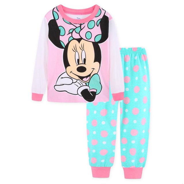 Ensembles de Vêtements pour Enfants Printemps Automne Vêtements de Nuit Vêtements Enfants Collection Mickey Ensemble de Pyjamas Filles Pijamas Minnie Pyjamas