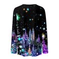 thumbnail image 5 of Garbnen S-5XL Christmas Long Sleeve Shirts for Women Funny Merry Xmas Womens T Shirts Graphic Plus Size Holiday Pullover Shirts for Women L, 5 of 6