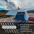 thumbnail image 6 of Glamplife Camping Hammer with Stakes | 6 Tent Stakes with Mini Hammer | RV Rugs Stakes Hammer with Storage Bag | Metal Hammer with Heavy Duty Yard Stakes | Camping Essentials and for Outdoor Camping, 6 of 10