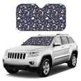 thumbnail image 4 of Bingfone Animals And Wildflowers Car Windshield Sunshade,Sun Foldable Sun Shield Sun Visor for Car - Medium, 4 of 8