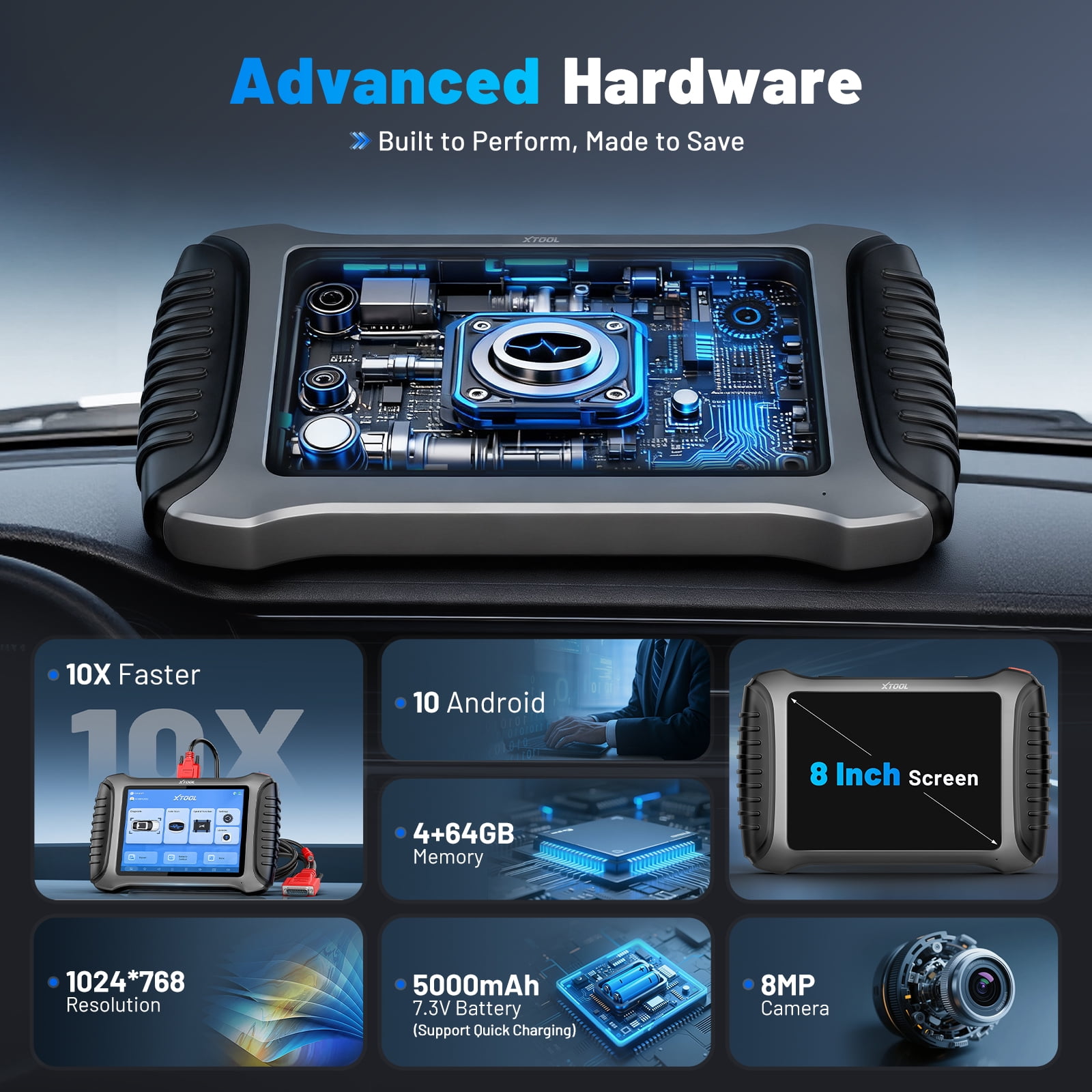 XTOOL X100PAD3 SE V2.0 + KC501 KS-1 Key Fob Programmer All System OBD2 Scanner Bi-Directional Scan Tool 38 Services IMMO 2-Year Free Update
