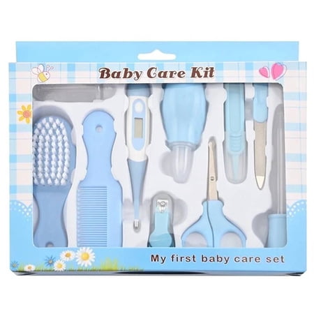 Baby Grooming Kit Newborn Essentials Health Care All in 1 Set Baby Must Have Accessories Blue