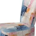 thumbnail image 4 of Designart "Abstract Collage IV" Teal Patch Upholstered Accent Chair - Modern Arm Chair For Living Room, 4 of 7