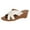 A White, variant on Wovix Women'S Slipper Open Toe Cross Band Sandals Platform Classic Simple Shoes Footwear Indoor Outdoor Shoes