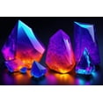 thumbnail image 4 of Stephen Chambers 14x11 Black Modern Wood Framed Wall Art Titled - Unreal Neon Crystals, 4 of 6
