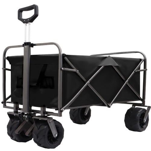 Outdoor Garden Park Utility kids wagon portable beach trolley cart camping foldable with big wheels folding wagon