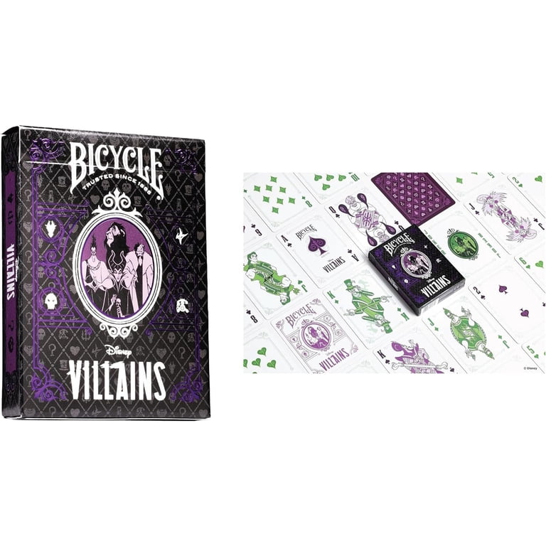 Disney Collector's Bundle: 6 Decks Bicycle Playing Cards - Black