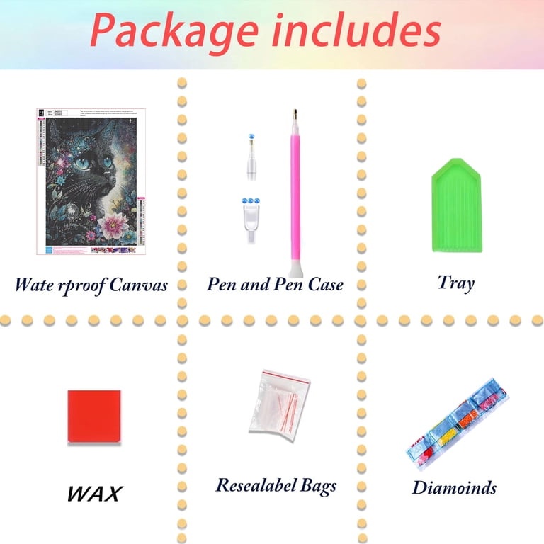 BYGFHLYW Diamond Painting Kit, Cat 5D Full Round photo 7