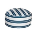 thumbnail image 1 of Boston Extérieur Cabana Stripe Gonflable Pouf Marine Bleu 22 X 22, 1 of 3