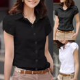 thumbnail image 5 of women short-sleeved business summer shirt plus size work clothes Korean style, 5 of 8