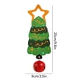 thumbnail image 3 of BAOPAI 9.8 Inch Christmas Door Handle Decoration with Tree Snowman Designs Multicolor PVC Bell Ornaments for Home and Shop Holiday Festive Decor, 3 of 6
