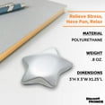 thumbnail image 4 of Star Stress Balls Set of 10, Bulk Pack - Anxiety Stress Relief, Perfect for Your Desk, Office or Home - Silver, 4 of 5