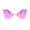 Purple, variant on Under $5 Butterfly Wing Sunglasses for Women Irregular Scalloped Shades Colorful Transparent Novelty Party Sun Glasses Festival Rave Club Photo Booth Eyewear Rimless Frameless