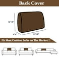 thumbnail image 5 of Sanmadrola Waterproof Couch Cushion Cover for Sectional Sofa,Slipcover Stain Resistant High Elasticity Wear-Resistant Striped Sofa Cover,Caramel Color Back Couch Cover S for Furniture, Children, Pets, 5 of 6