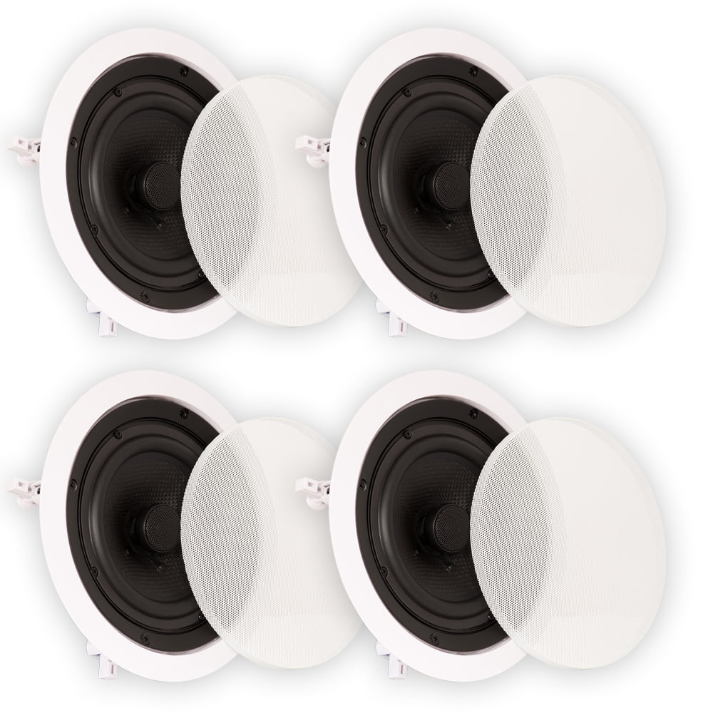 Theater Solutions TS65C in Ceiling 6.5 Speakers Surround Sound Home Theater 2 Pair Pack 