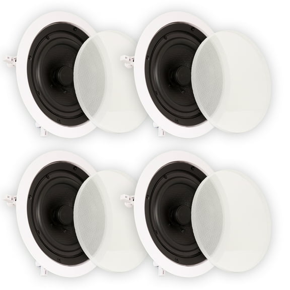 Theater Solutions TS65C In Ceiling 6.5" Speakers Surround Sound Home Theater 2 Pair Pack