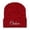 Wine, variant on AJGRHE Men Women Matching Printed Knitted Hooded Hat Autumn Winter Warm Casual Cap Khaki One Size
