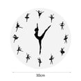thumbnail image 2 of Reloj de pared de bailarina de ballet, reloj de pared de bailarina, reloj de decoración colgante de baile de ballet moderno, para oficina, dormitorio,, 2 of 9