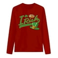 thumbnail image 4 of Uootdi St Patricks Day Long Sleeve Shirts for Women Retro Lucky Clover Tshirt Irish Shamrock Graphic Tee Tops Gift, 4 of 5