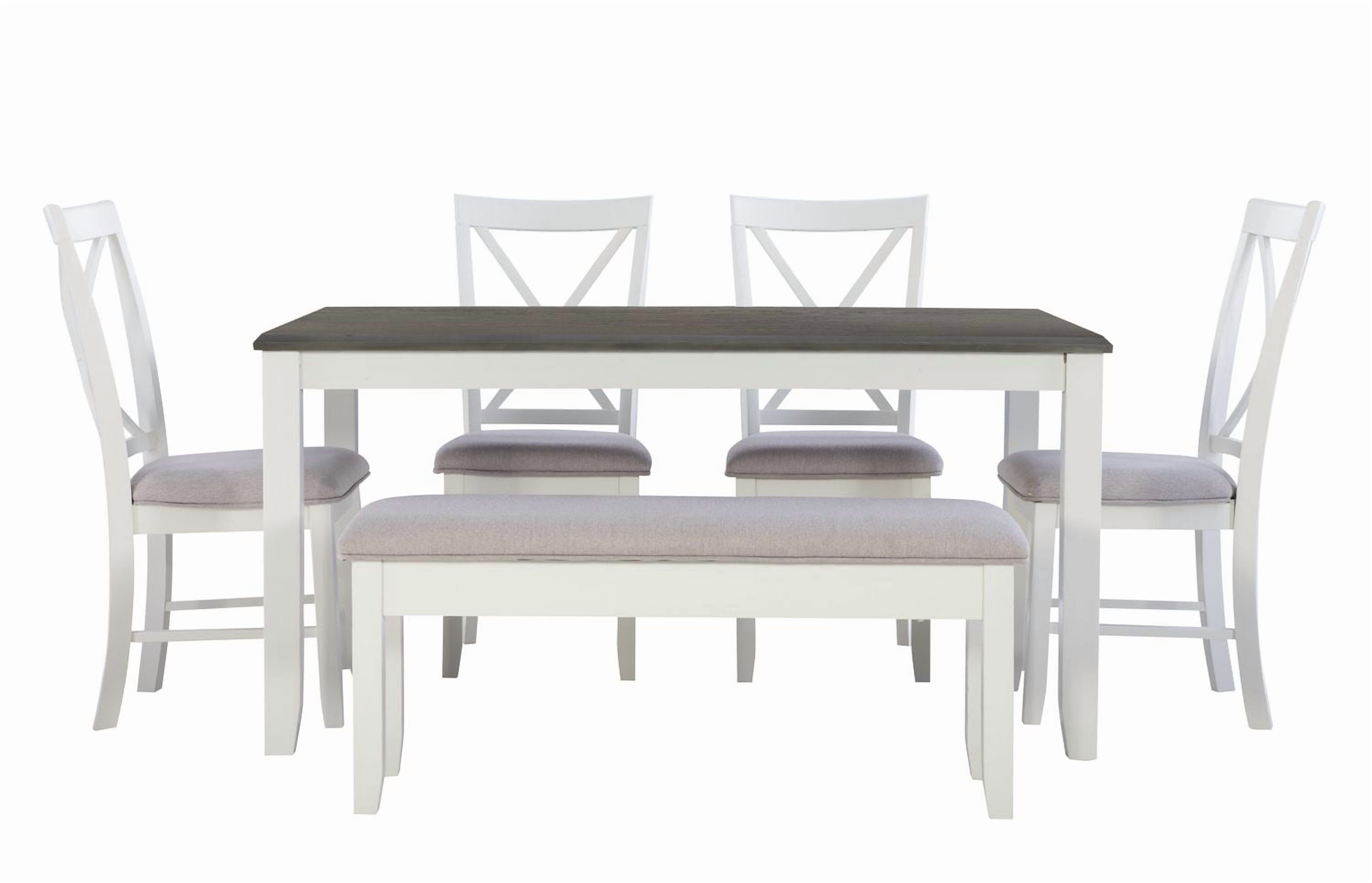 Lander 6-Piece Dining Set, Grey