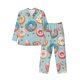 thumbnail image 1 of Fotbe Colorful Donut Pijama de Hombre con Estampado de Manga Larga, Conjunto de 2 Piezas, Ropa de Dormir Suave y Cómoda con Bolsillos-XX-Large, 1 of 7