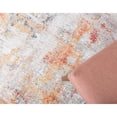 thumbnail image 3 of 8' x 11' Orange and Beige Bohemian Abstract Rectangular Area Throw Rug, 3 of 7