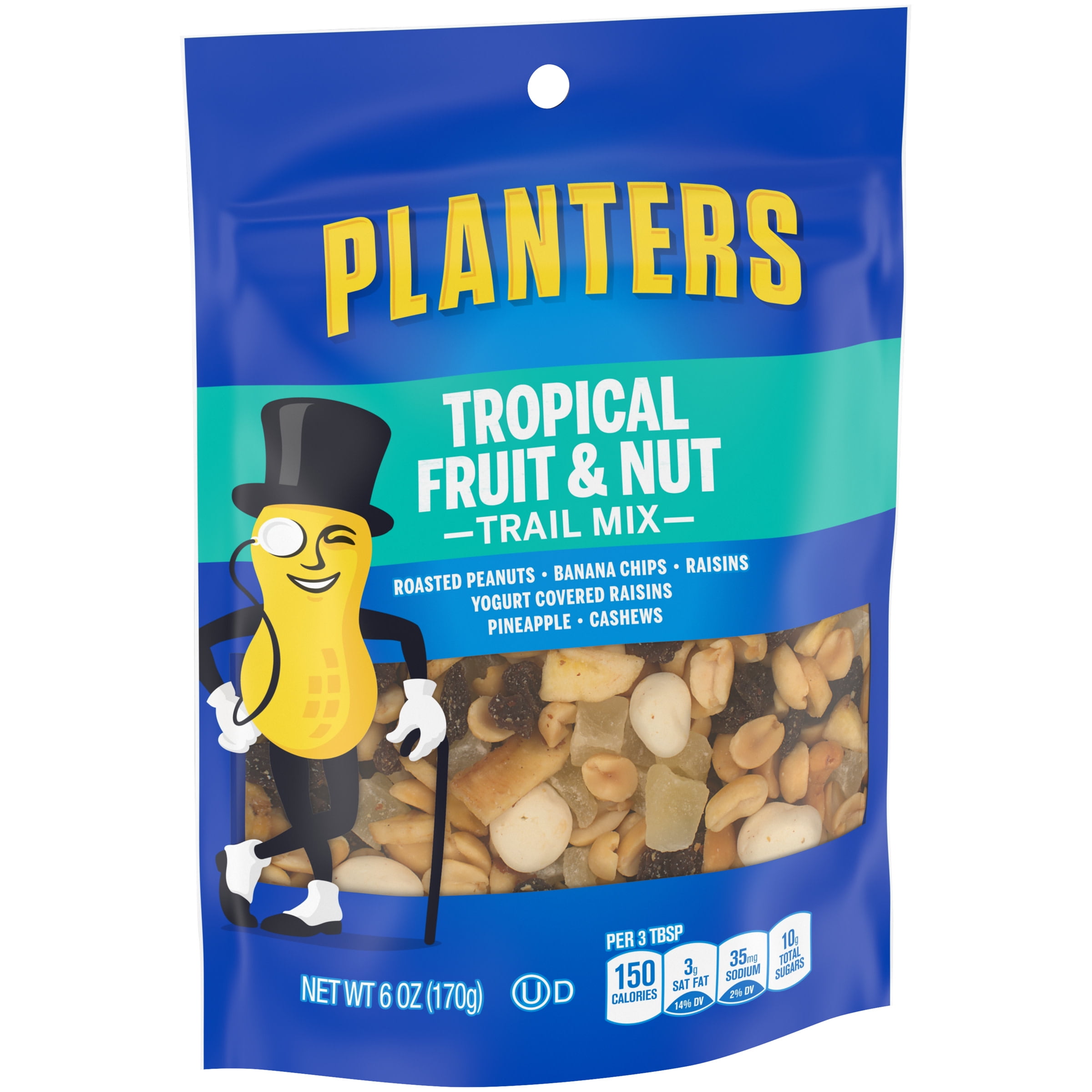 Planters Tropical Fruit & Nut Trail Mix, 6 oz Pouch