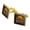 Gold, variant on North American Bigfoot Research Group Square Cufflink Set - Silver or Gold