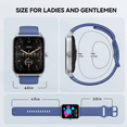 thumbnail image 3 of ACHOICE 1.8" Smart Watch for Men Women, Fitness Tracker with Bluetooth Call, Smartwatch with Alexa Built-in, 105+ Workout Tracker, IP68 Waterproof, Fits for Iphone Android, for Gift Blue, 3 of 9