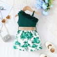 thumbnail image 4 of WEAIXIMIUNG Robe pour Filles 3-4 Ans Été Volants Sans Manches Imprimés Floraux Côtelés Vêtements, 4 of 8