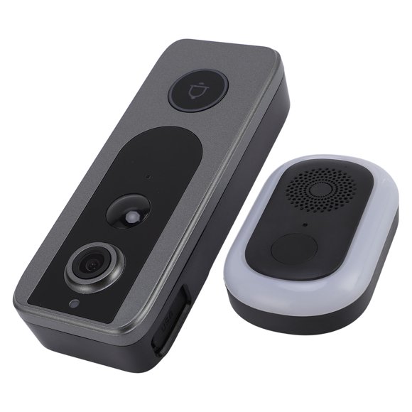 WiFi Doorbell Camera, Doorbell Camera Motion Detection Voice Converter with Indoor Ding Dong Machine for Apartment