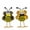 A+B, variant on 1PC World Bee Honeybee Day Decorations Plush Birds Ornaments Tiered Tray for Figurine Party Table Shelf Home Mantel Fireplace Decor