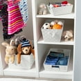 thumbnail image 4 of Simplify 2 Pack Shelf Storage Baskets in Woven Heather Grey, 4 of 10