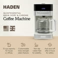 thumbnail image 3 of Haden Quintessential 12 Cup Programmable Digital Coffee Maker, Ivory/Chrome, 3 of 10