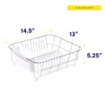 thumbnail image 4 of Set de tendederos para secar platos Sweet Home Collection, metal blanco, 4 of 6