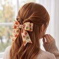 thumbnail image 6 of Thanksgiving Wired Edge Ribbon, 2.5 Inch x 5 Yards, Pumpkin and Maple Leaf Fall Design for Wreath, Bows, and Seasonal Farmhouse Decor, 6 of 6