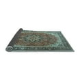thumbnail image 2 of Ahgly Company Indoor Square Persian Light Blue Traditional Area Rugs, 5' Square, 2 of 4