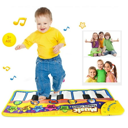 Cute New Touch Play Keyboard Musical Music Singing Gym Carpet Mat Best Kids Baby