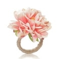 thumbnail image 2 of 6 Piezas Artificial Flor Servilleta Anillo Lino Inicio Home Hotel Restaurante Ceremonia de boda Navidad Titular romántico Decoración Regalo Rosa Inevent HA059290-03, 2 of 7