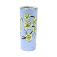 thumbnail image 3 of BUILT Double Wall Stainless Steel 20 oz Tumbler Cerulean Blue with Yellow Floral, 3 of 10