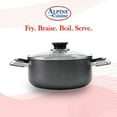 thumbnail image 4 of Alpine Cuisine 3 Quart Non-stick Stock Pot with Tempered Glass Lid and Carrying Handles, Multi-Purpose Cookware Aluminum Dutch Oven for Braising, Boiling, Stewing, 4 of 7