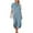 Blue, variant on 2026 ! under $5 asdoklhq Womens Plus Size Dresses,Women's Casual Lapel Solid Color Short Sleeve Shirt Dress Denim Coat