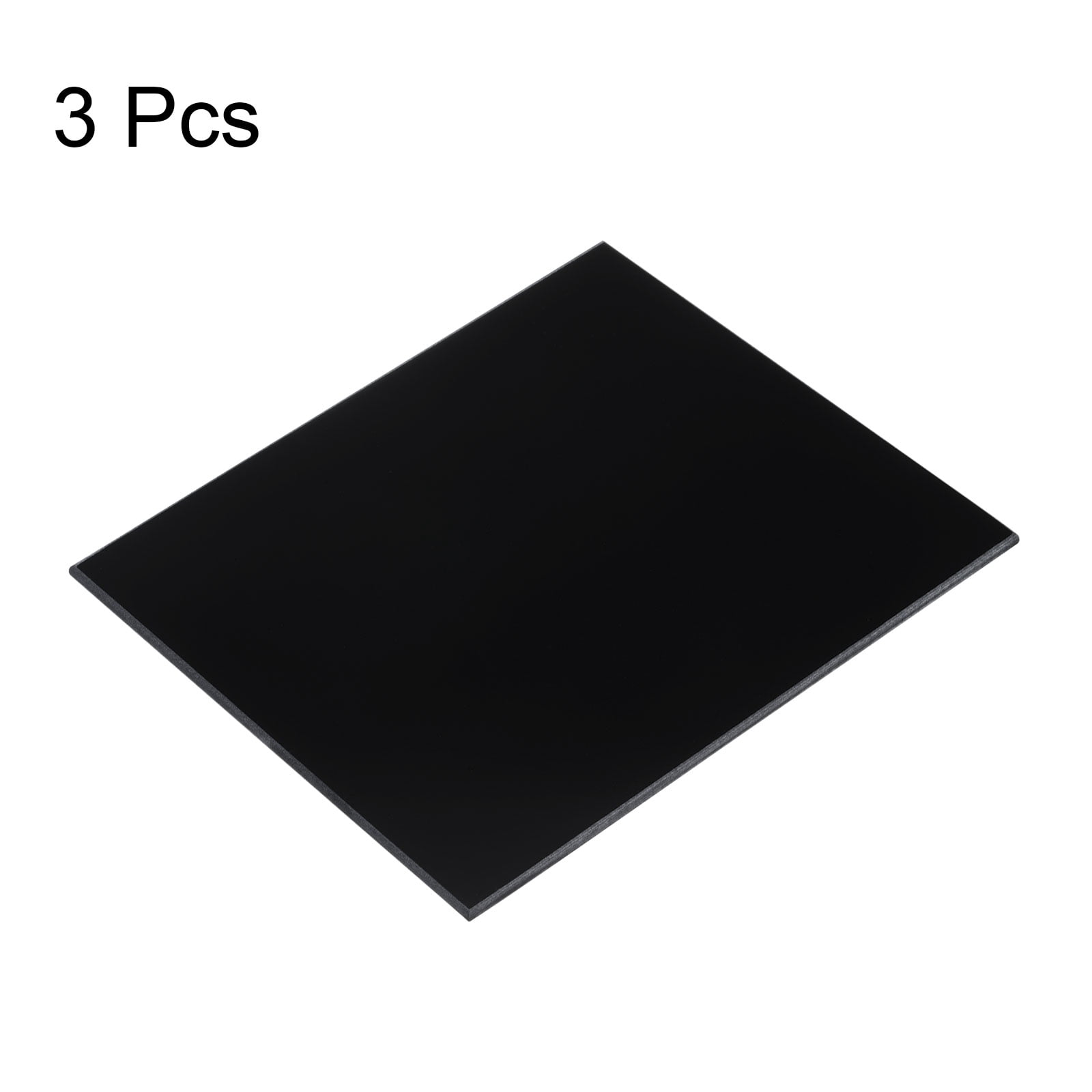 Uxcell 3pcs Welding Lens 5.24" x 4.5" Shade 8 Plastic Glass Replacement Lens Black