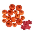 thumbnail image 1 of kusrkot Artificial pumpkins, artificial vegetables for Halloween for assorted size fake 45pcs, 1 of 9