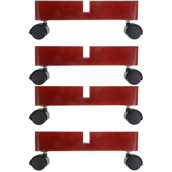MLINS 4 pcs Partition Base Support Legs Room Divider Feet Room Divider Partition Wooden Stand with Wheels