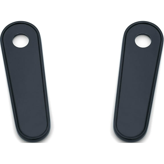 Kuryakyn 9397 Motorcycle Accent Accessory: Passenger Board Block Off Plates for 1993-2019 Harley-Davidson Touring & Trike Motorcycles, Gloss Black, 1 Pair