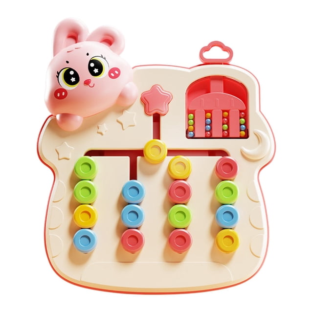 Xuanheng Color Matching Puzzle Toys Slide Puzzle 4 Color Enhance Observational Skill Birthday Gift Hand Eye Coordination Brain Teasers Rabbit