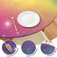 thumbnail image 4 of Colorful Tie Dye Nebula Pattern Round Fitted Tablecloth with Elastic Edge,Dining Table Cover Waterproof,Outdoor Round Tablecloth for Camping,Dining,Indoor and Outdoor, 4 of 7