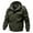 Green, variant on Zylanna Men's Warm Jackets, Fall Winter Hooded Windbeeaker Outdoor Casual Coats for Men Black Size 3XL