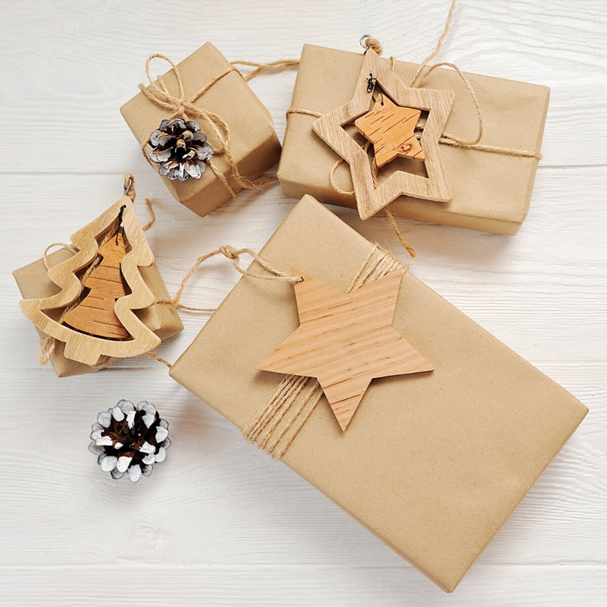 Homoyoyo Brown Kraft Packing Paper for Shipping, Wrapping, and Art Projects, Multipurpose Craft Paper Roll